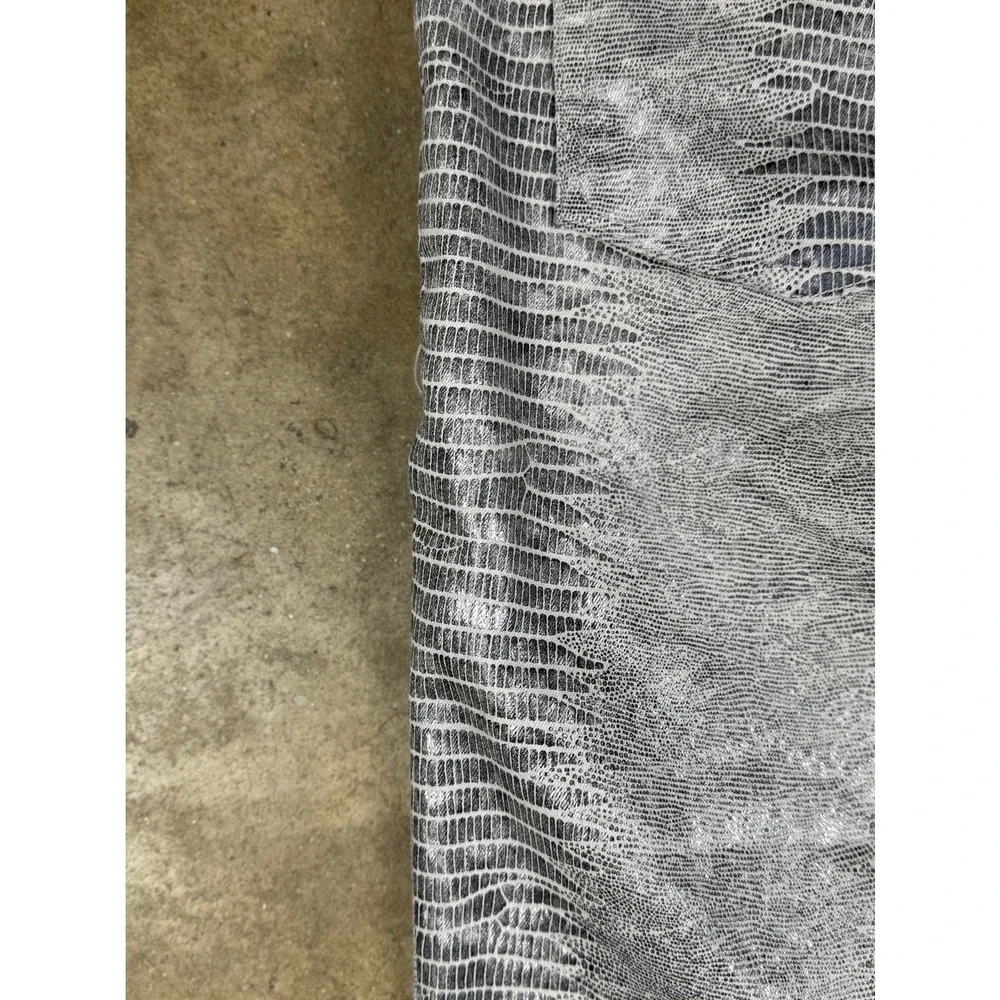 NWT Good American Snake Print Pants Women's‎ Size 2 Straight Leg Metallic Y2K